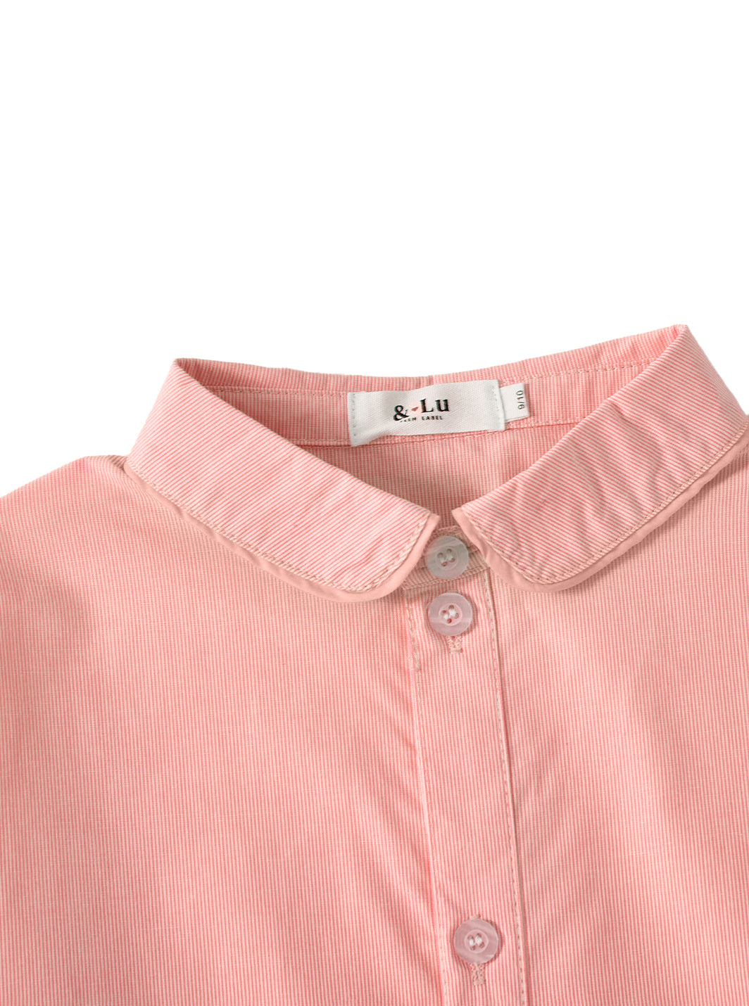 & Lu Piping Heart Crop Shirt - Orange