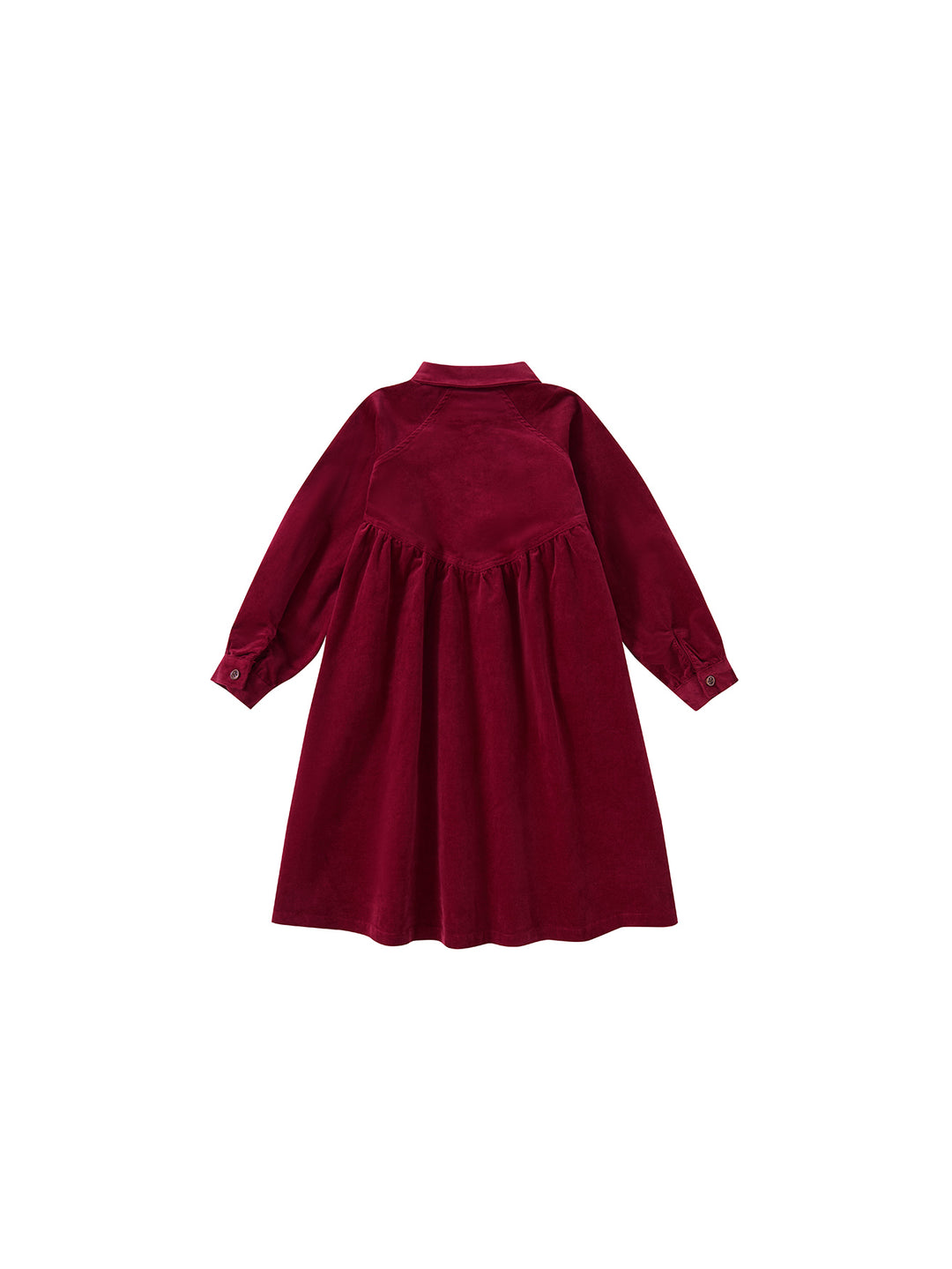 Argyle Story Dress - Burgundy