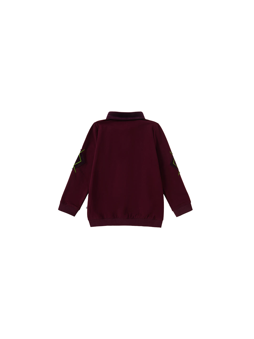 Argyle Story Patch Polo - Burgundy