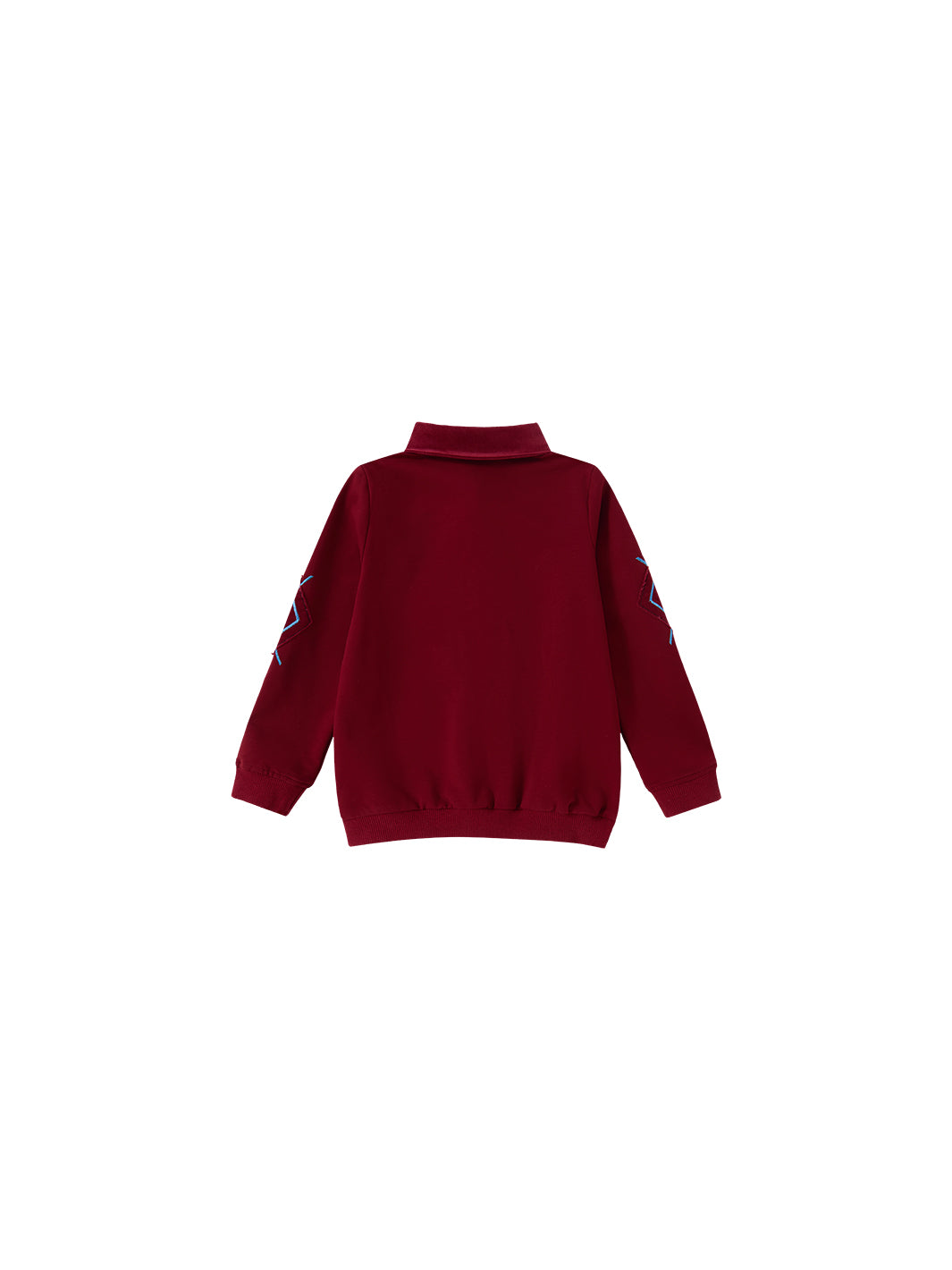 Argyle Story Patch Polo - Maroon