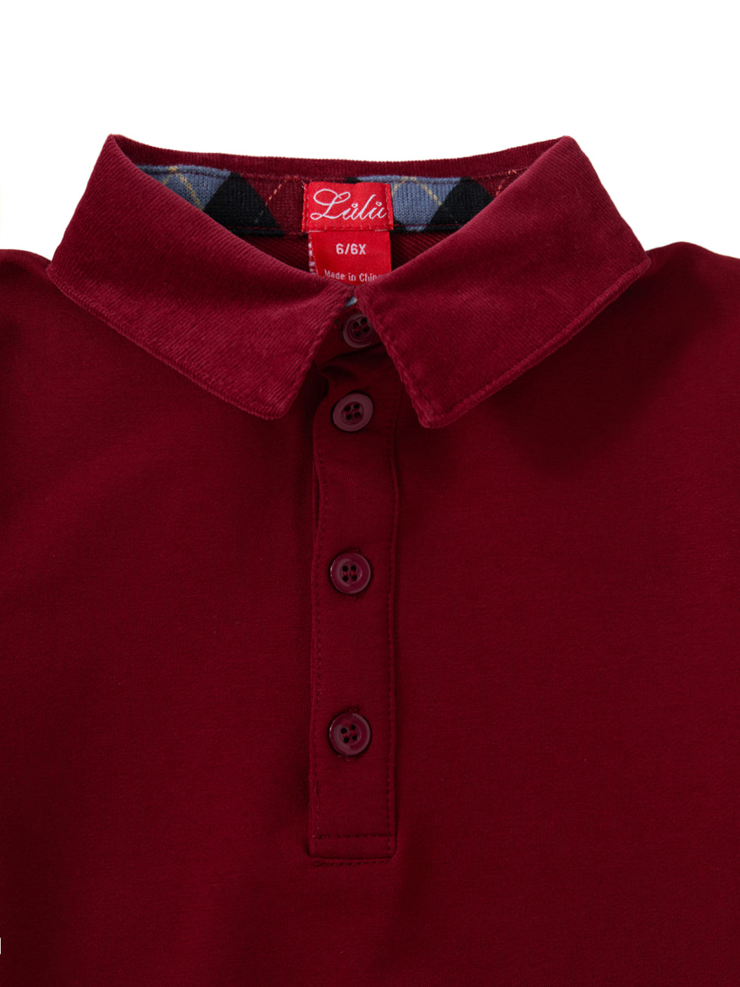 Argyle Story Patch Polo - Maroon
