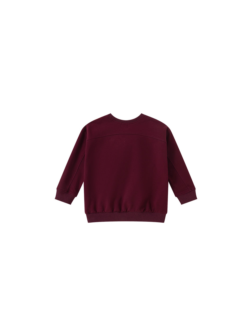 Argyle Story Top - Burgundy