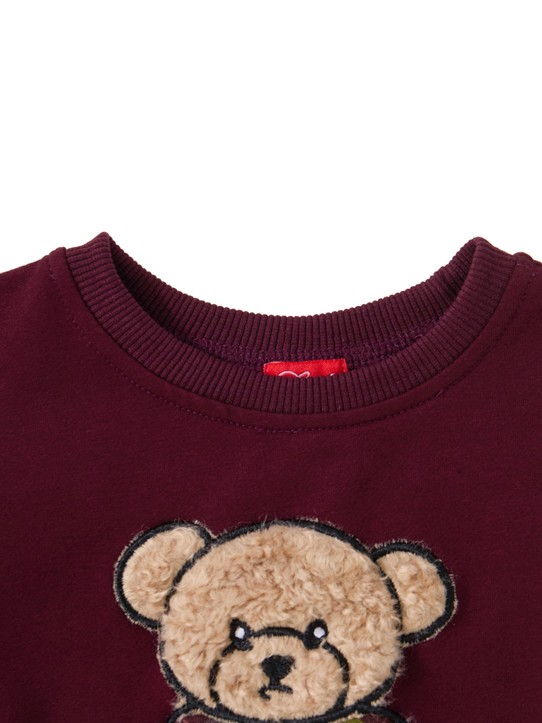 Argyle Story Top - Burgundy