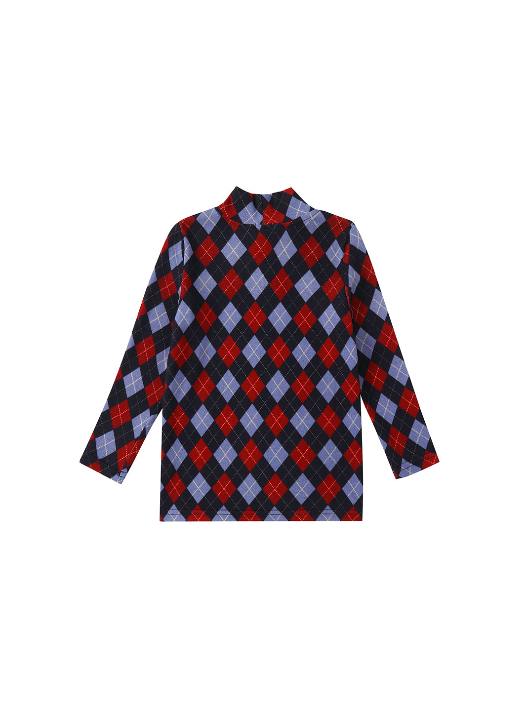 Argyle Story T-Shirt - Burgundy