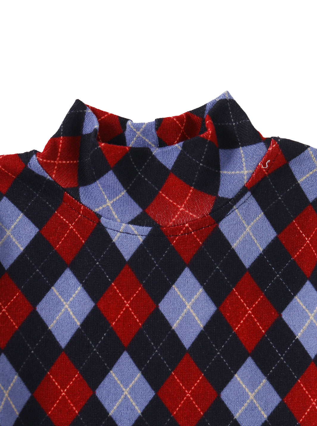 Argyle Story T-Shirt - Burgundy
