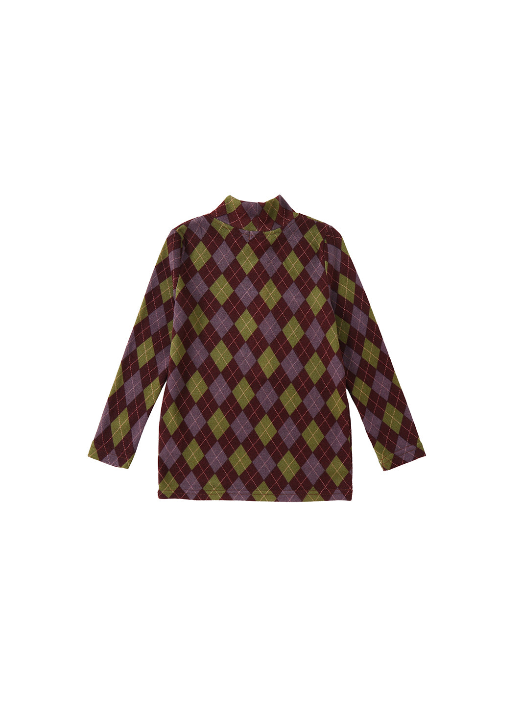 Argyle Story T-Shirt - Plum