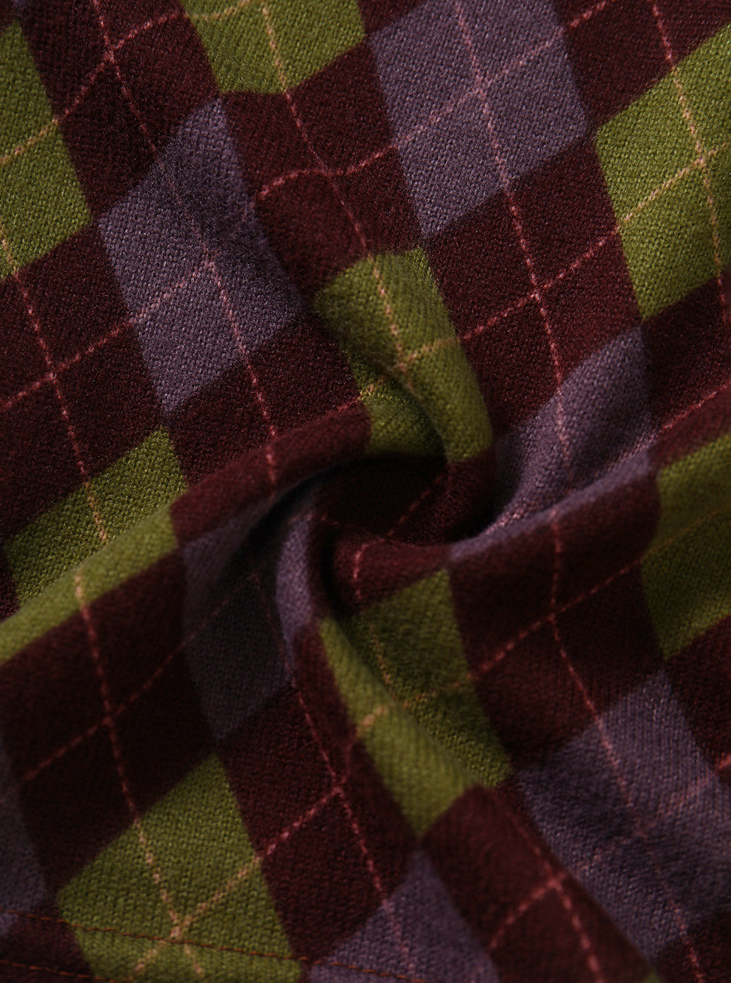 Argyle Story T-Shirt - Plum