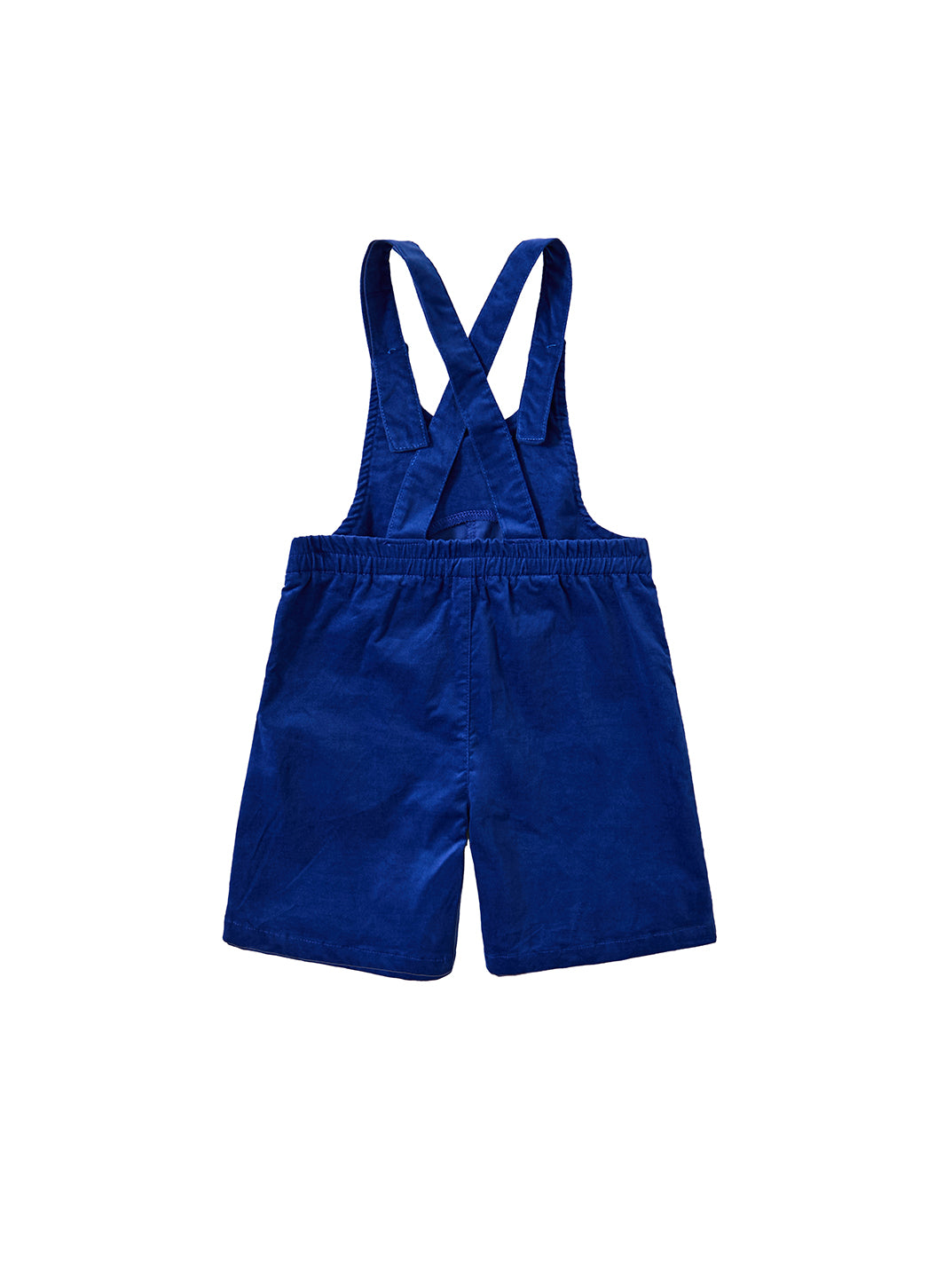Stretch Velvet Overall - Royal Blue