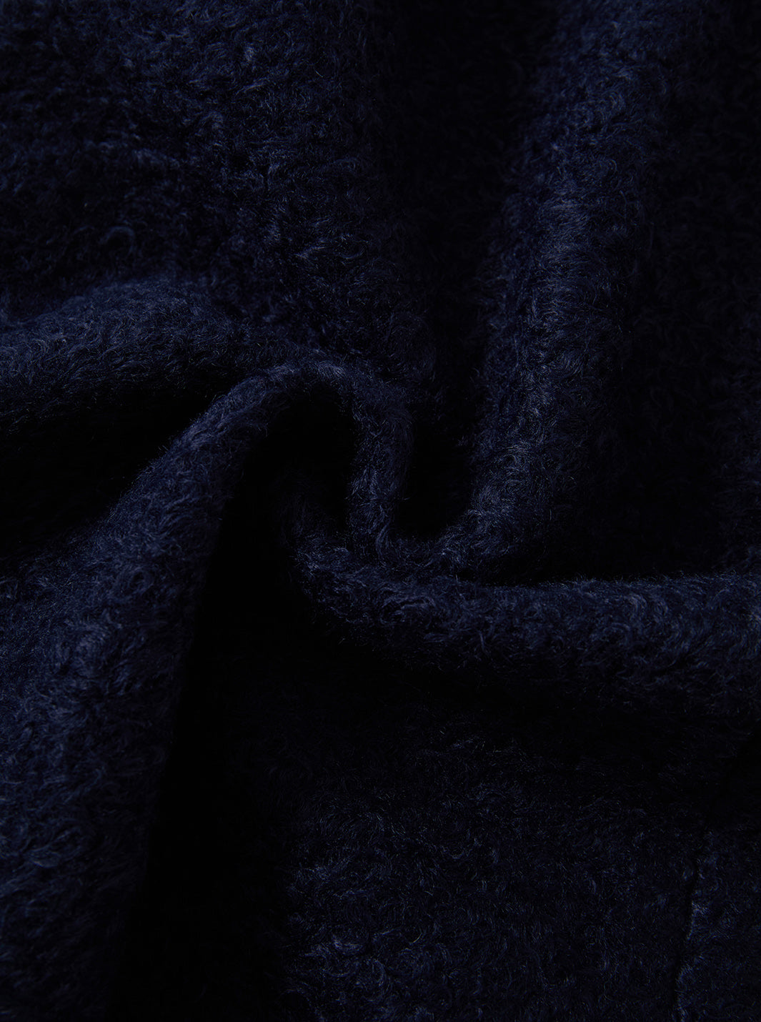 Brushed Sherpa Jumper - Navy