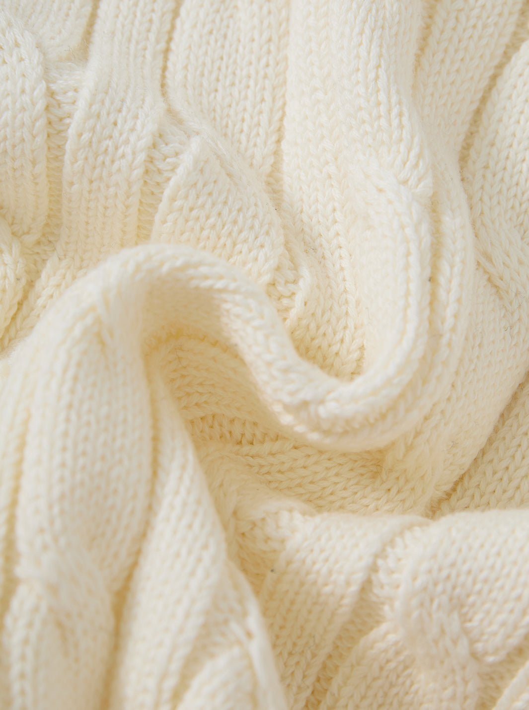 Cable Knit Sweater - Cream