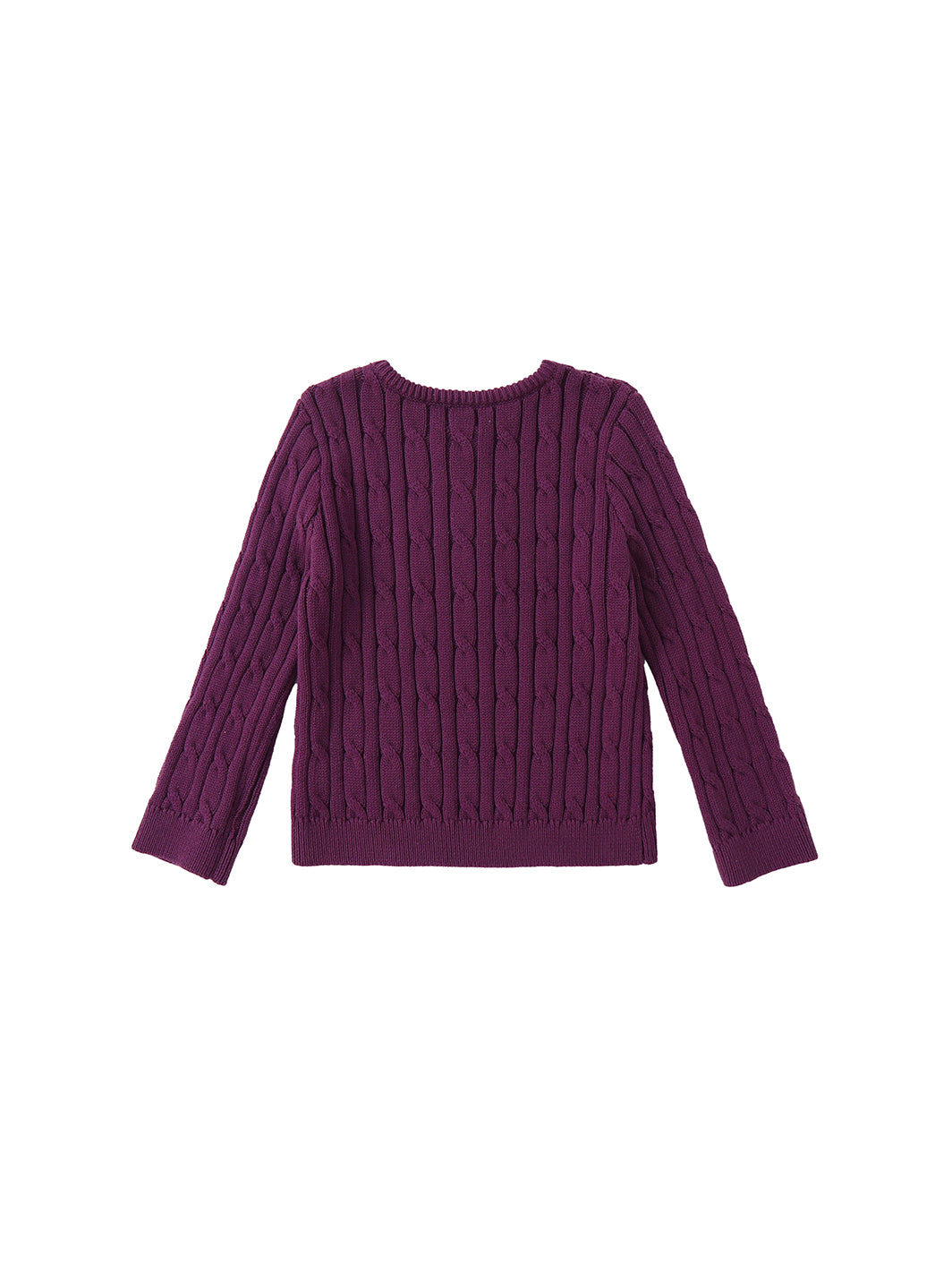 Cable Sweater - Purple