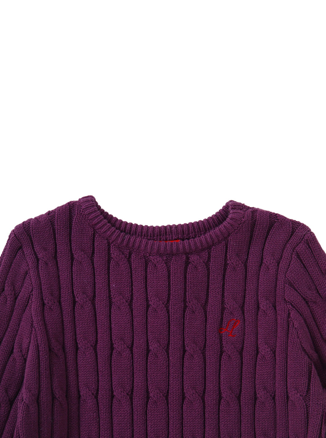 Cable Sweater - Purple