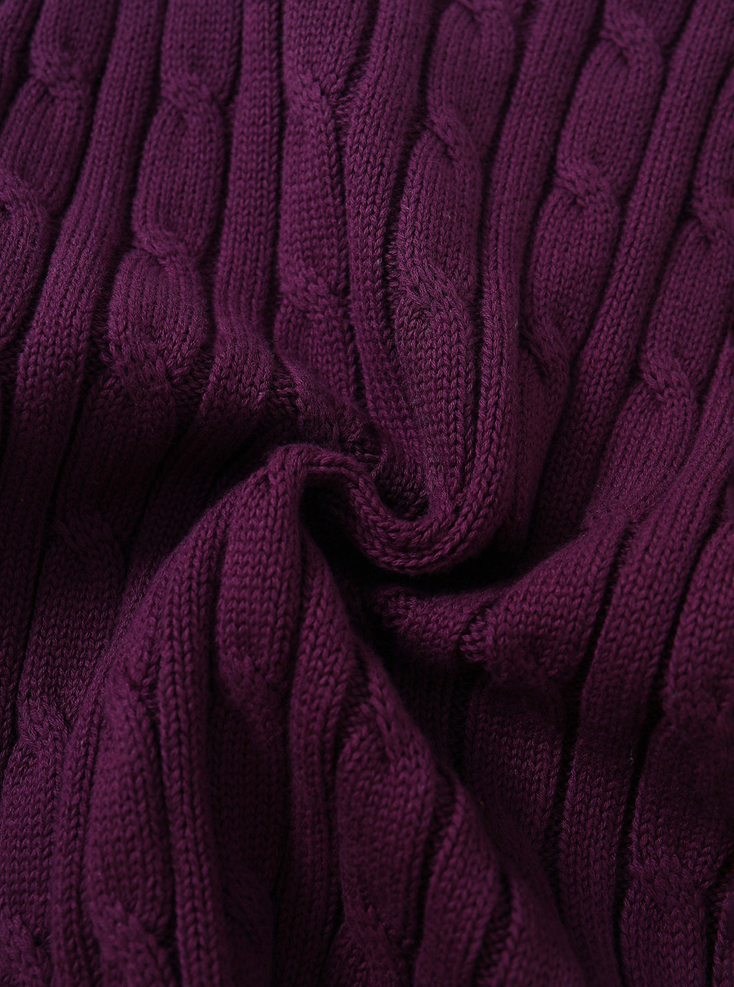 Cable Sweater - Purple