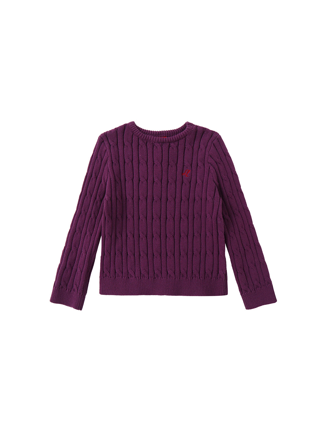Cable Sweater - Purple