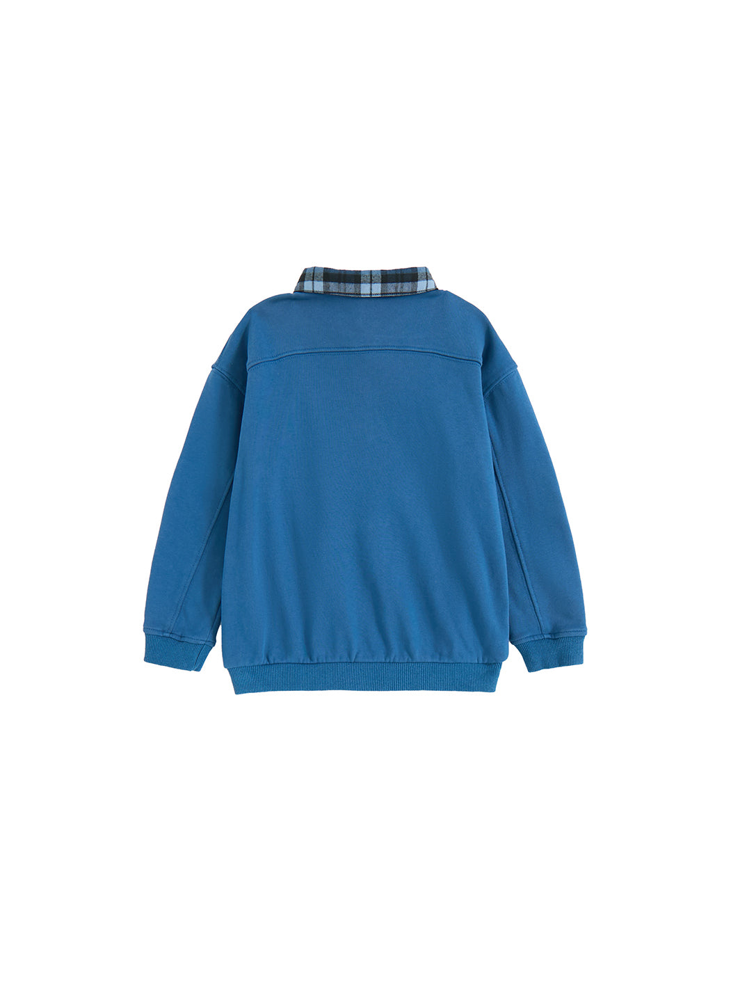 Twill Collar Polo - Navy/Blue
