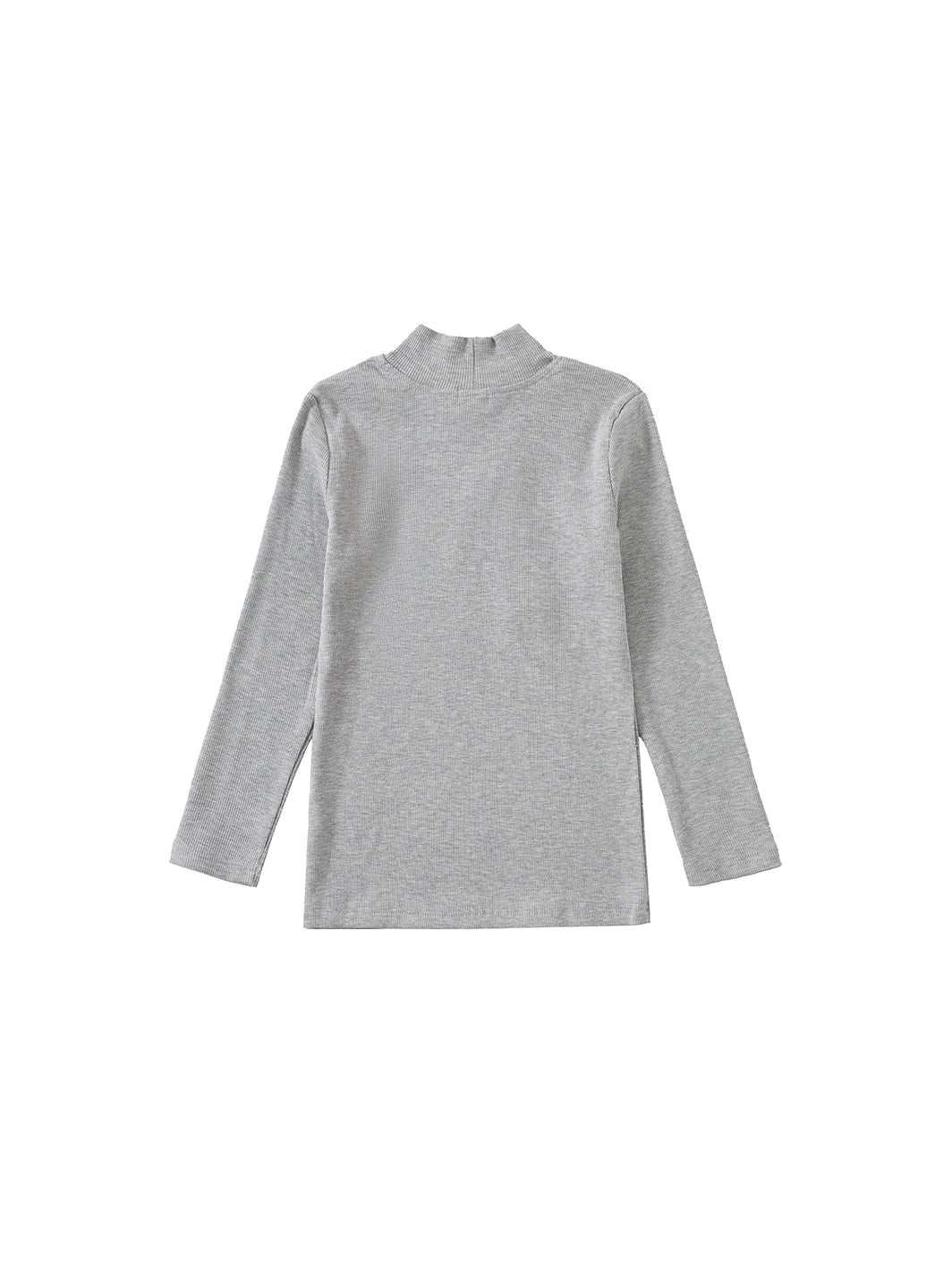 Grey Mock Neck T-Shirt