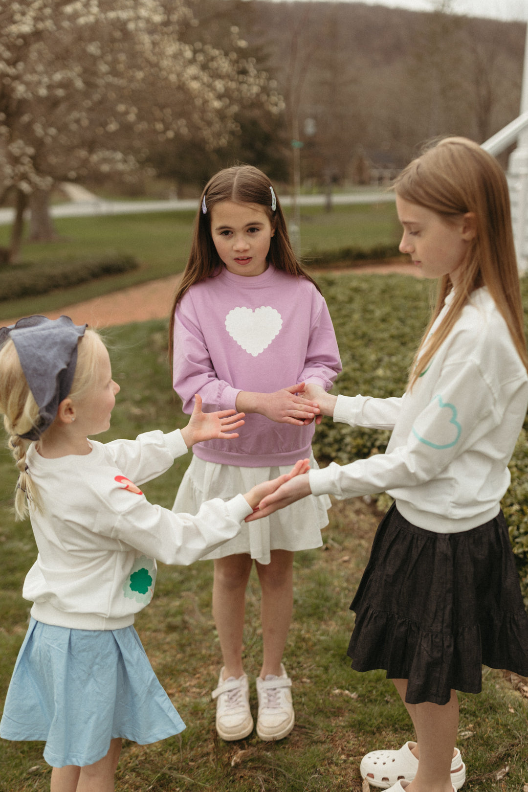 Scalloped Heart Top - Lt. Violet