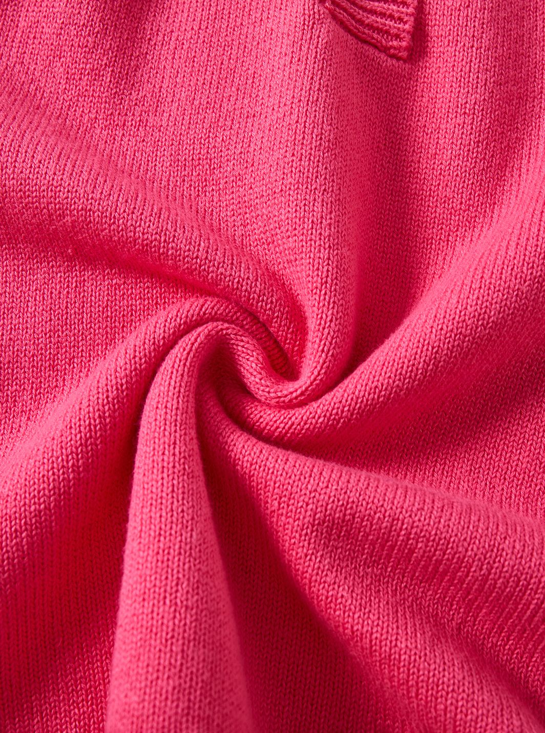 Signature Knit Ruffle Dress - Neon Hot Pink