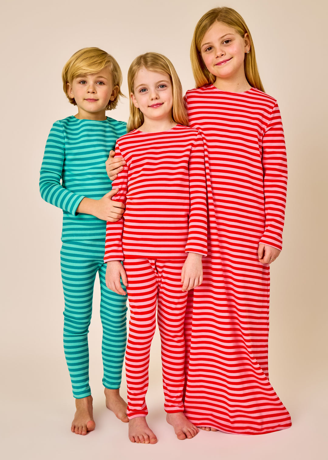 Striped Pajamas - Pink/Red