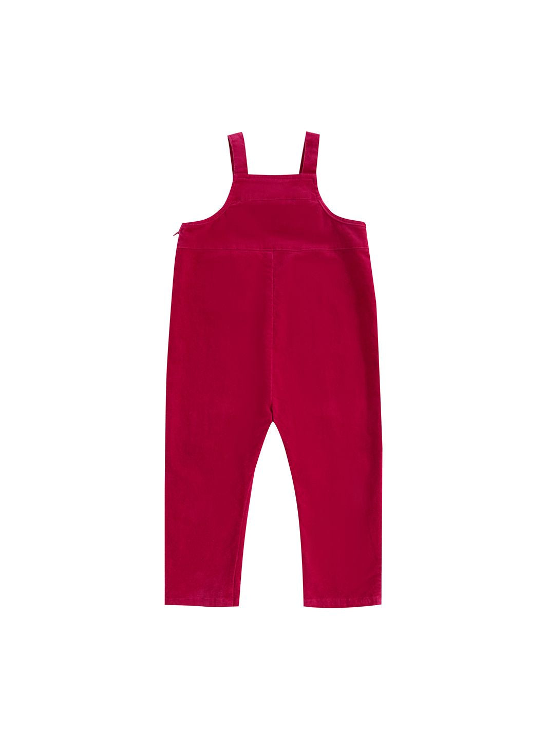 Solid Corduroy Overall - Hot Pink