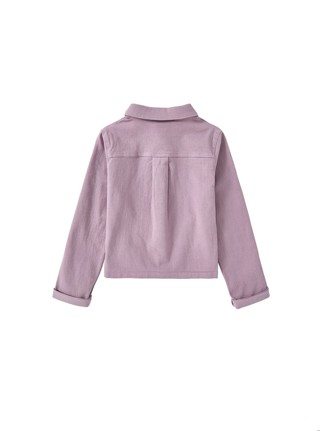 Drift Twill Crop Shirt - Pale Purple