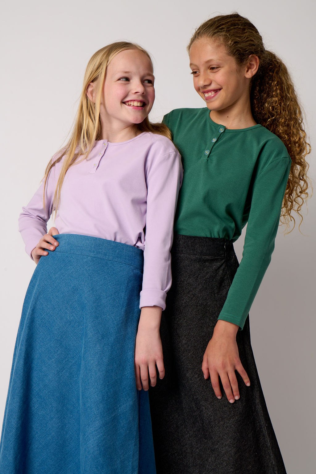 Button T-shirt - Lilac