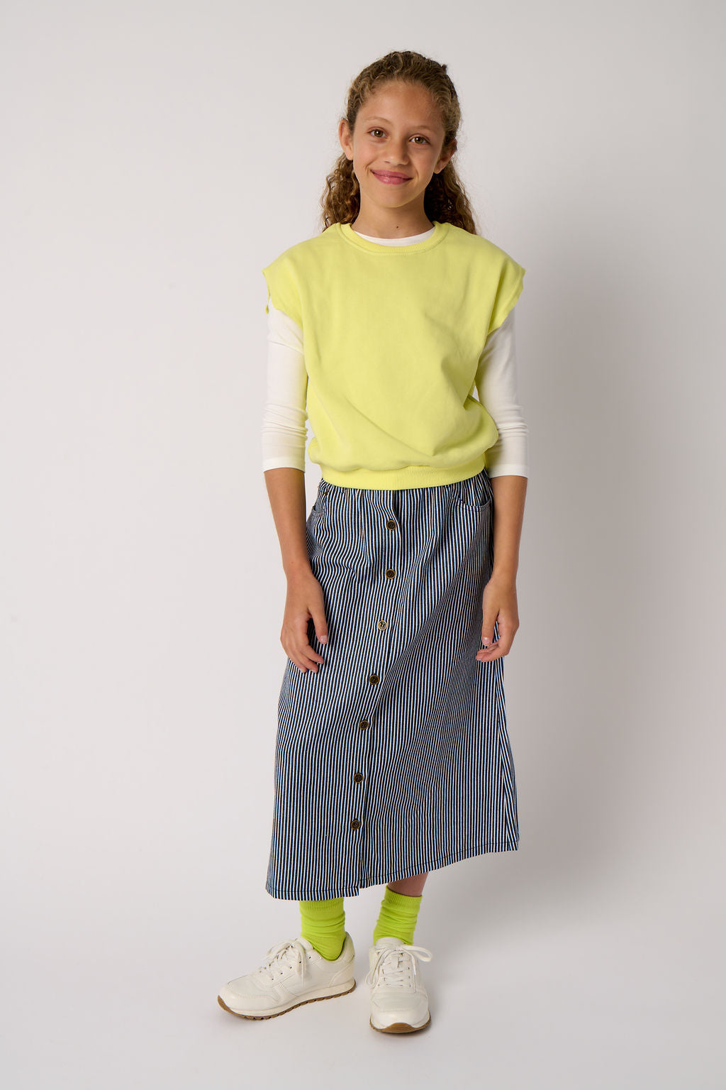 Raw Edge Vest - Pastel Yellow