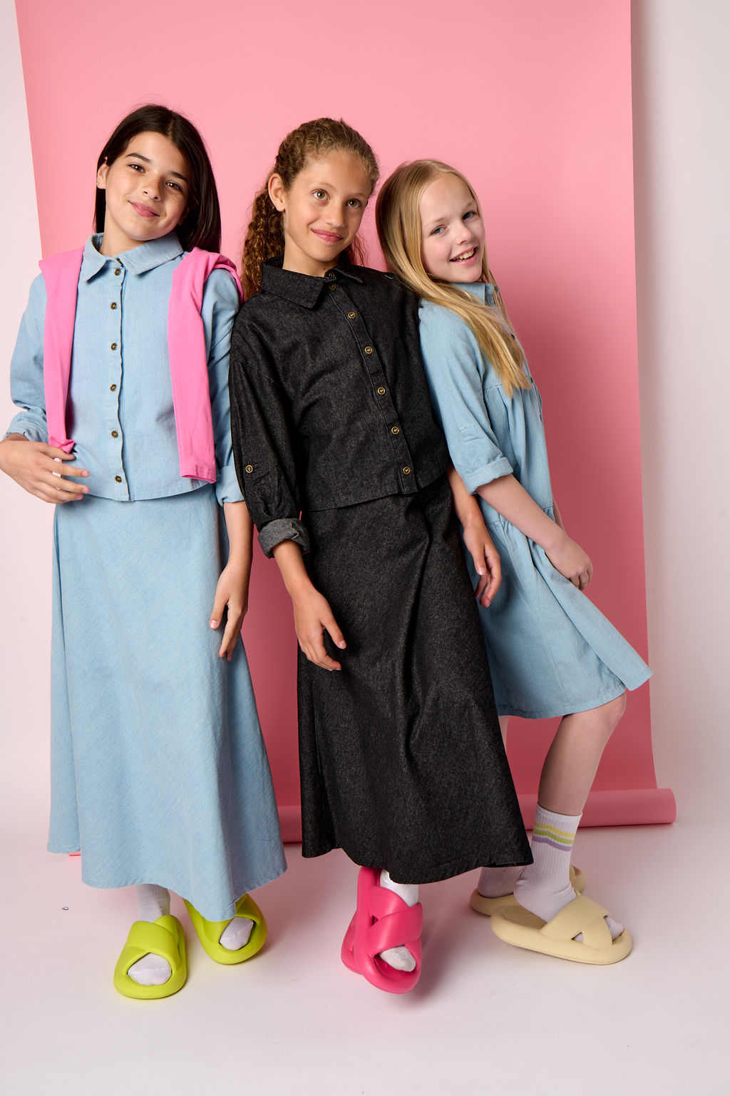 Denim Pocket Trim Shirt - Black Denim