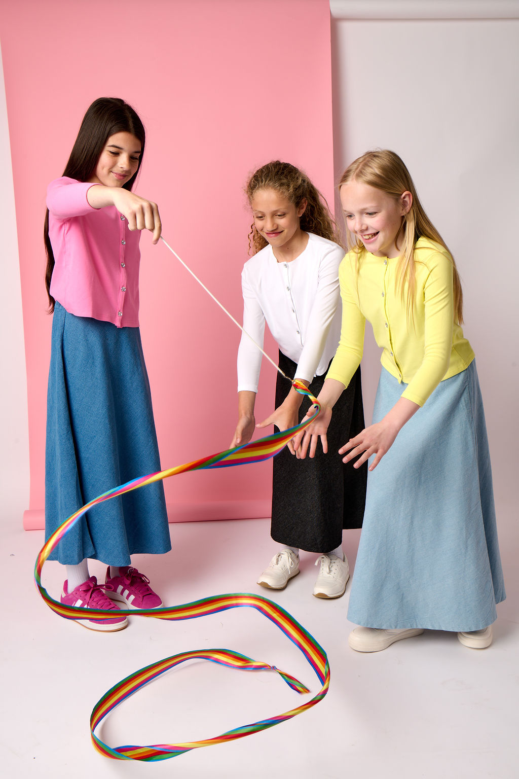 Basic Cardigan Crop Length T-shirt - White