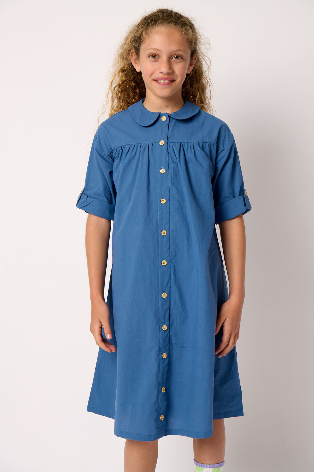 High Cut Dress - Blue