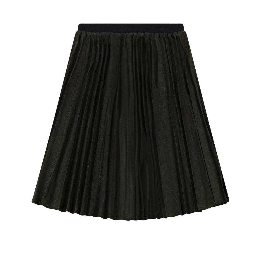 Accordion Pleated Skirt - Khaki