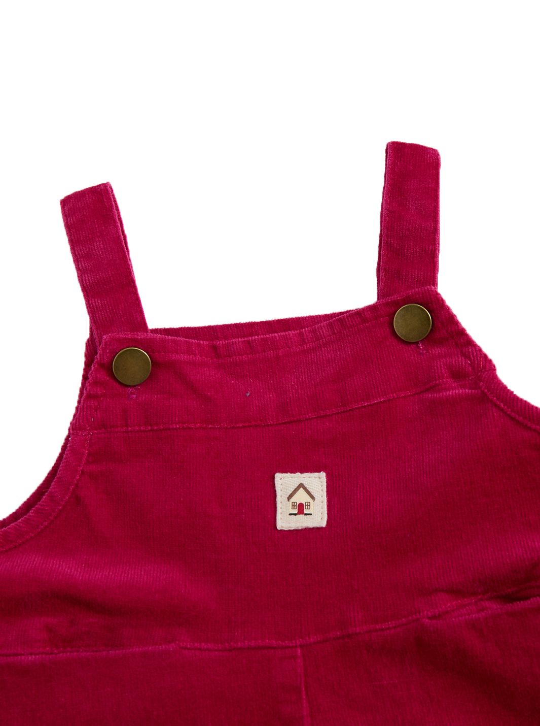 Solid Corduroy Overall - Hot Pink