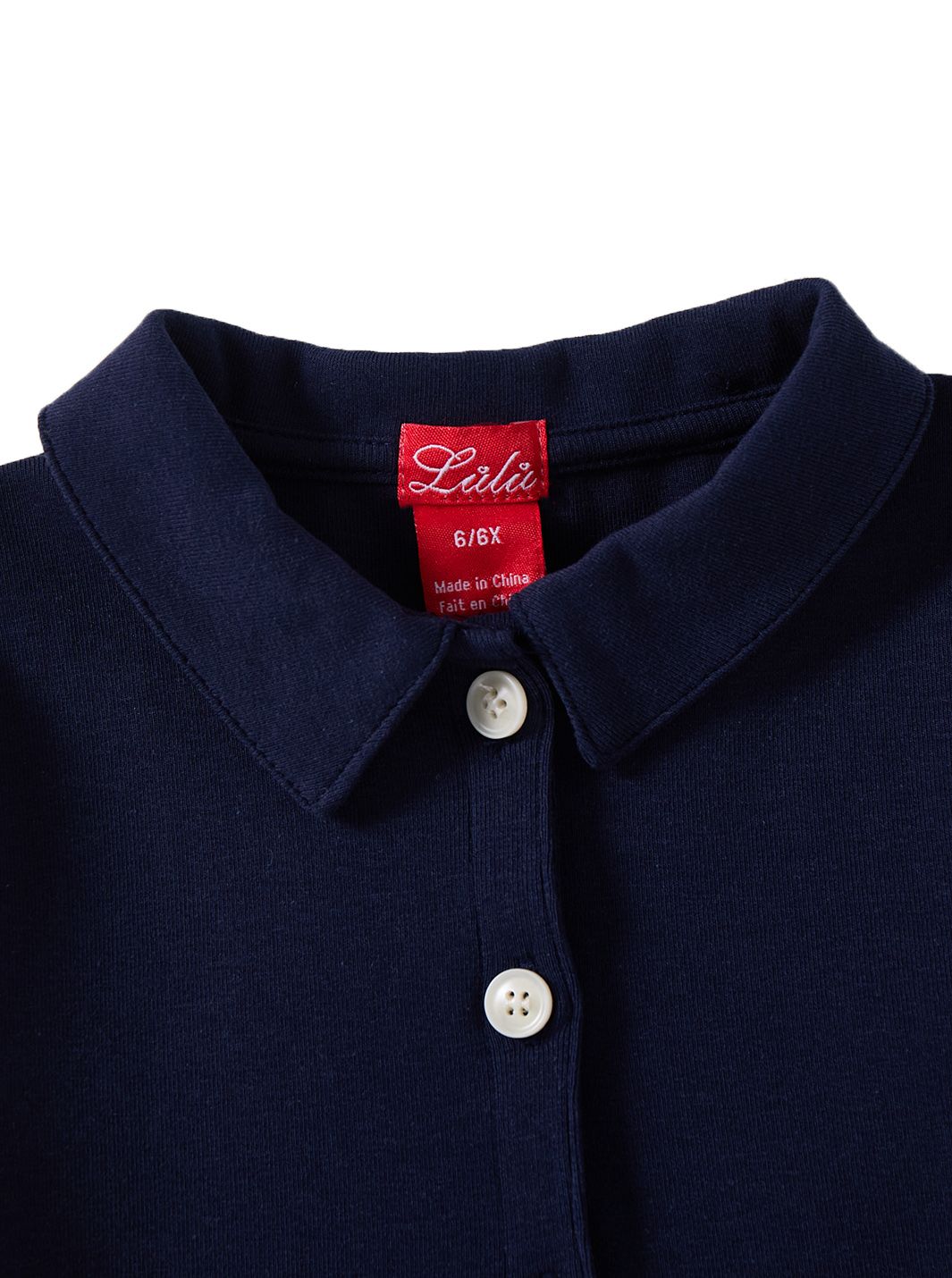 Emblem Collared T-shirt - Navy