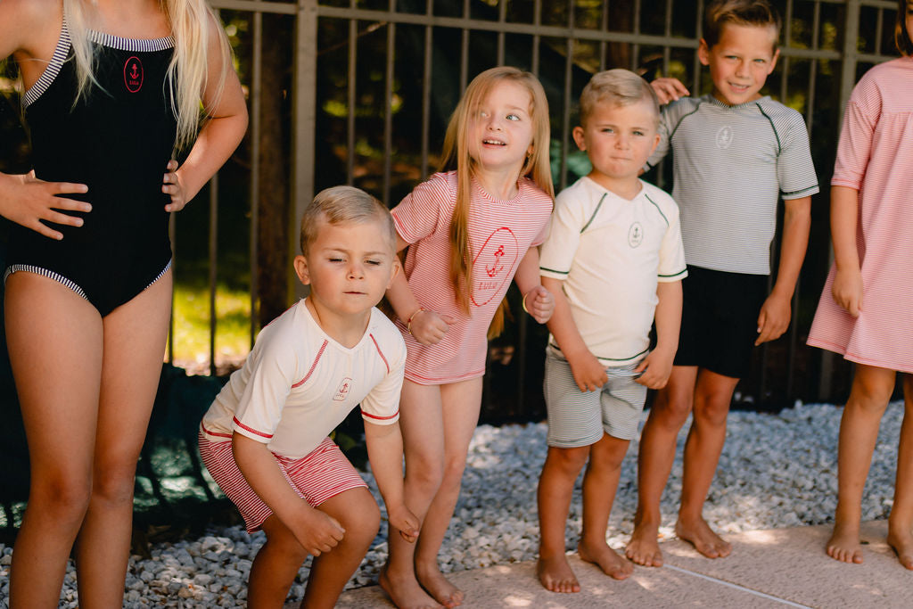 Seersucker Striped T-shirt - Black Stripe