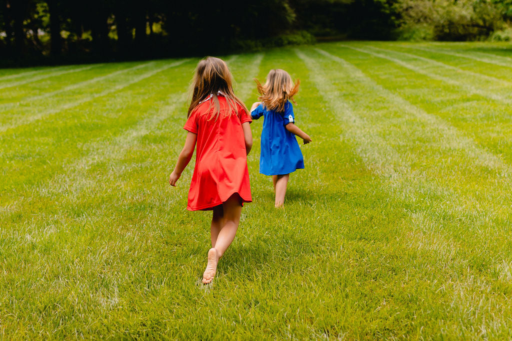 Collar Binding Dress - Red