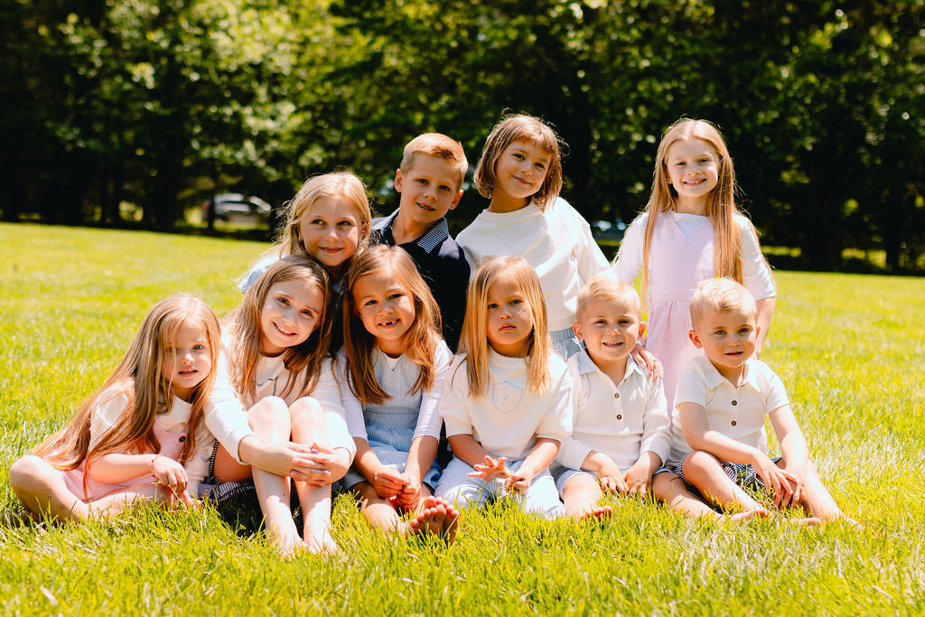 Elastic Waist Long Pants - Lt. Blue