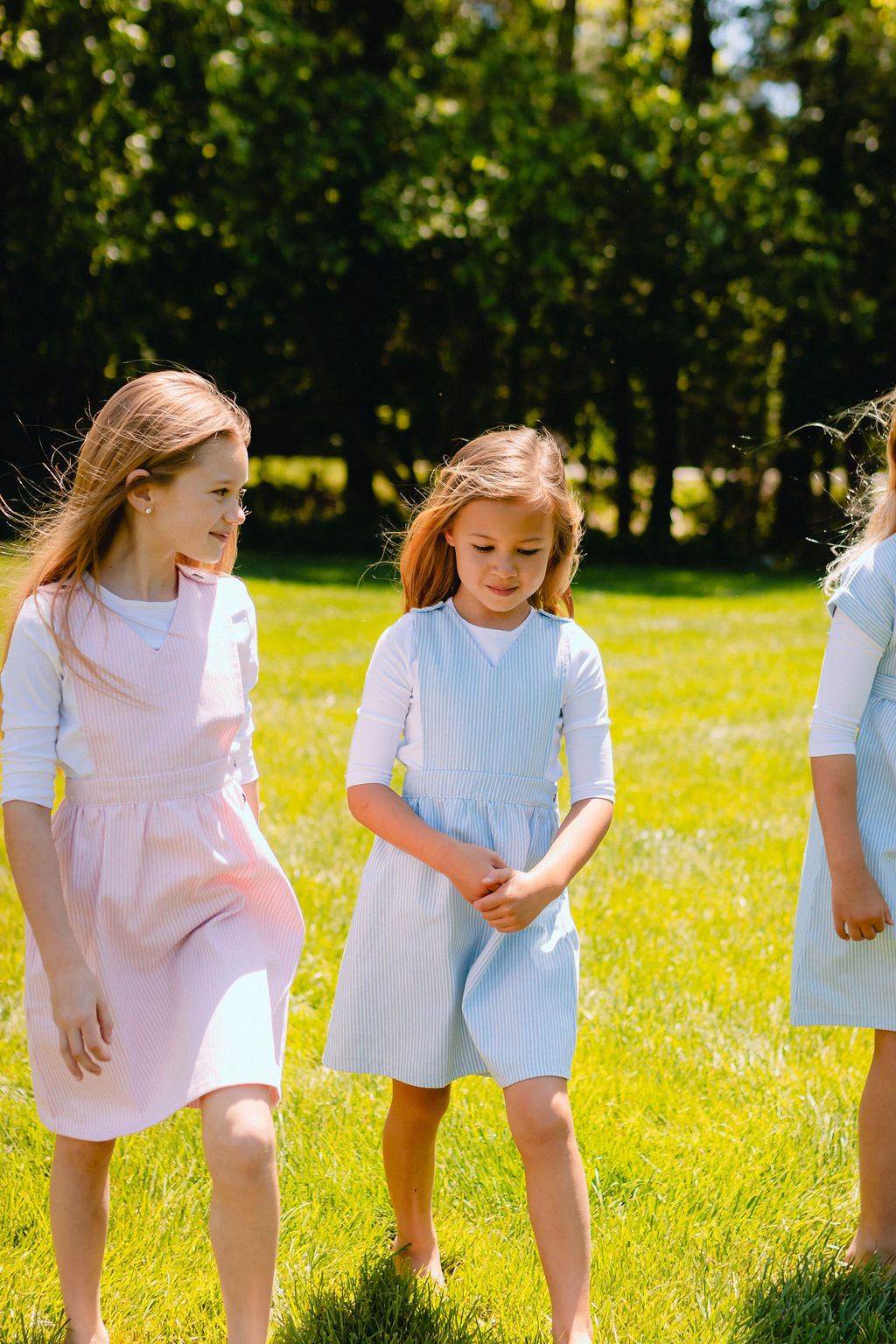 Denim Stripe Jumper - Lt. Blue