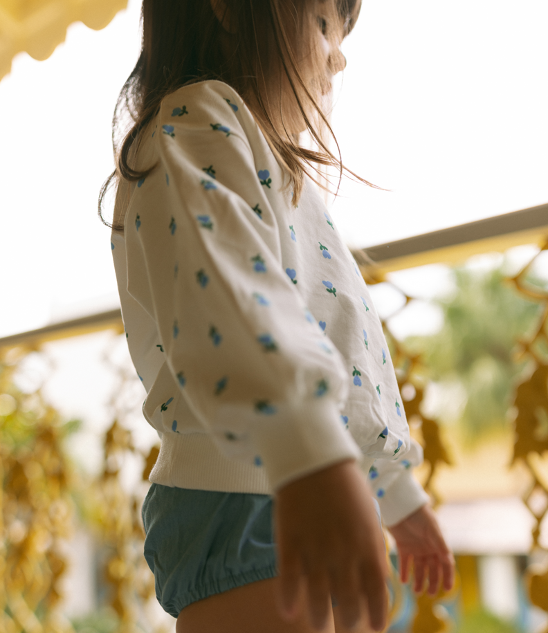 Heart Flower Print Top