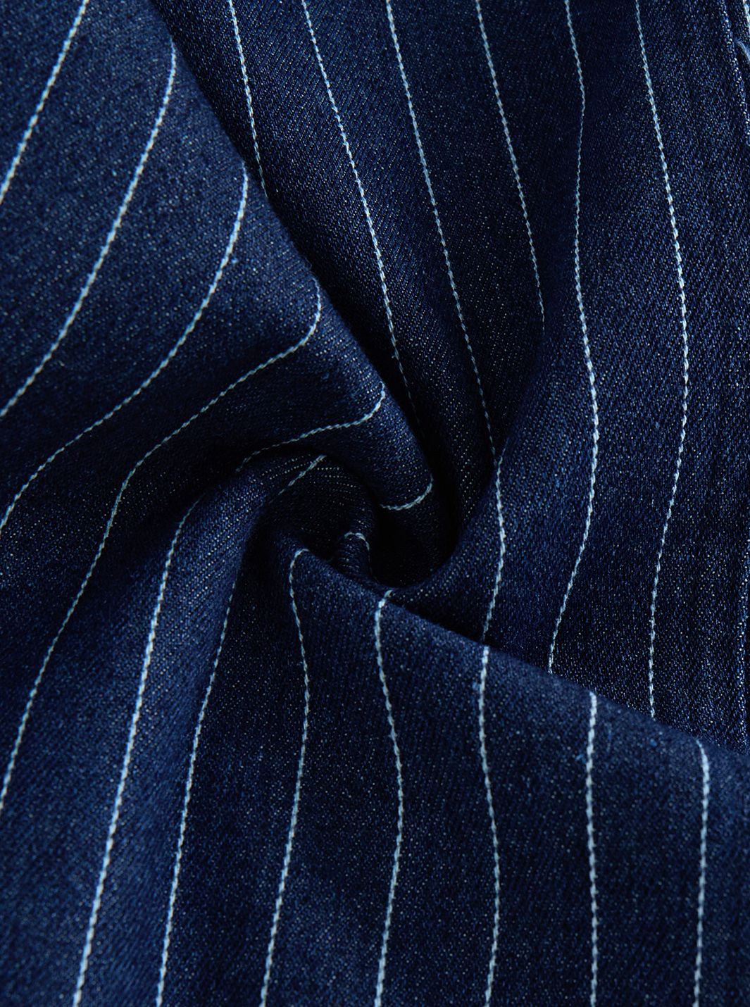 Railroad Stripe  Tea-length Skirt