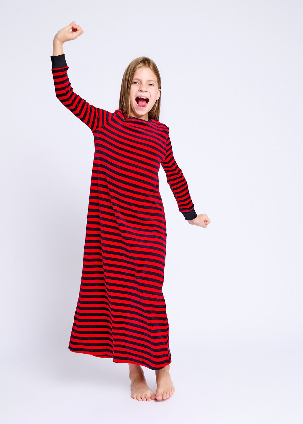 Velour Stripe Nightgown
