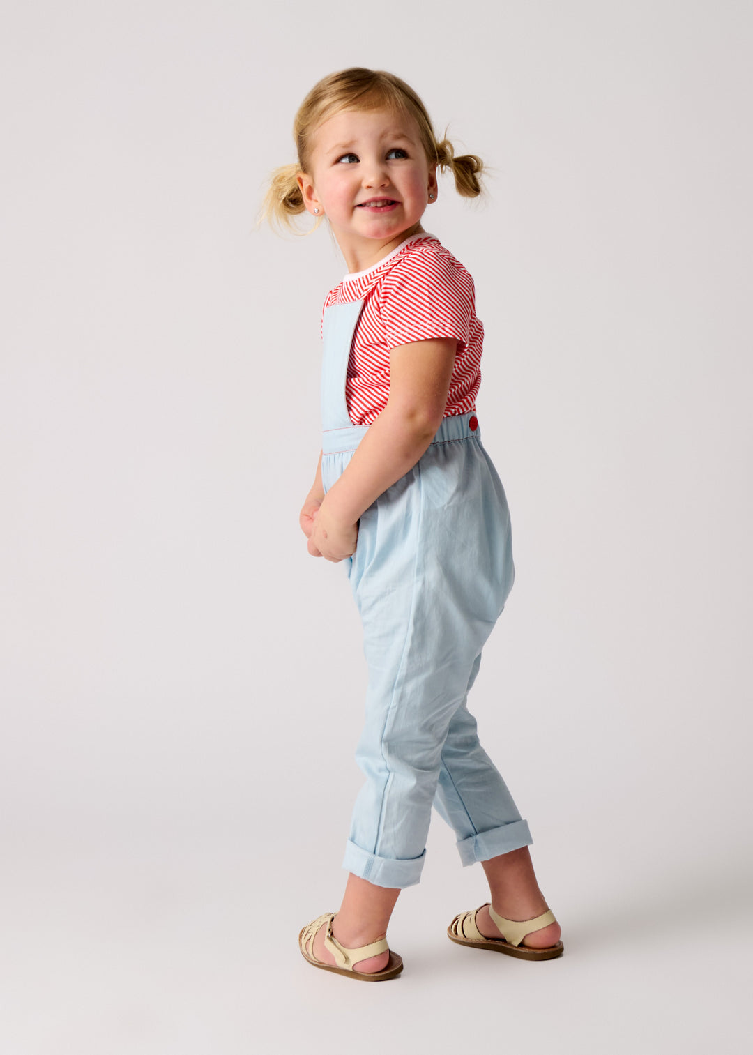 Denim Striped straps Overall