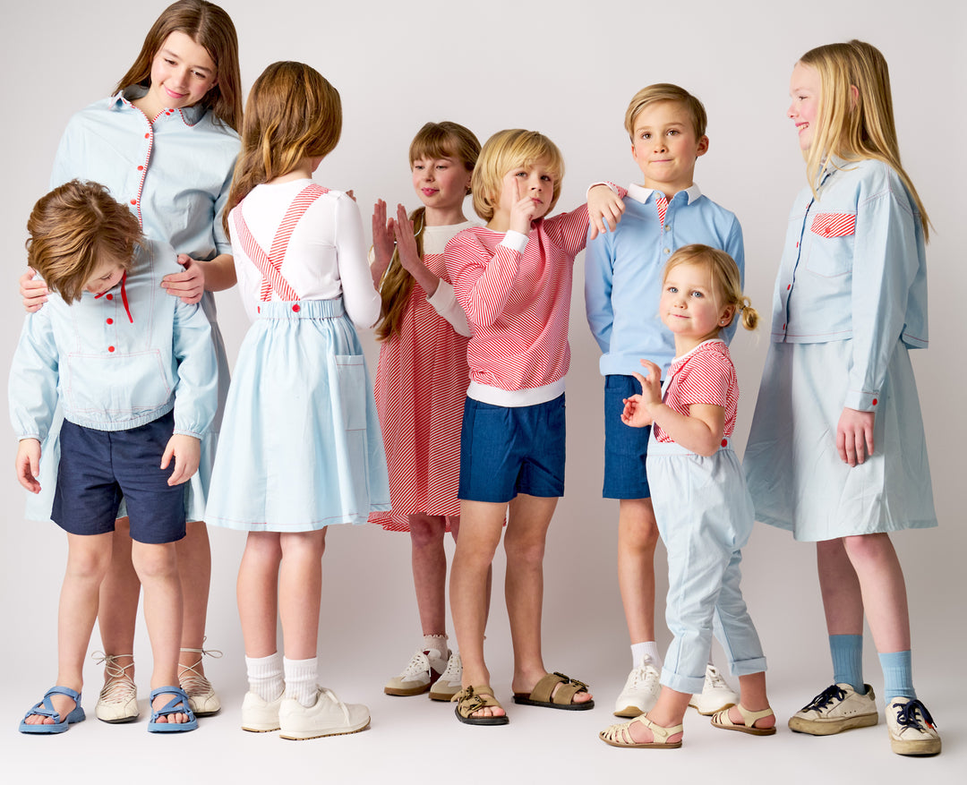 Denim Striped straps Overall