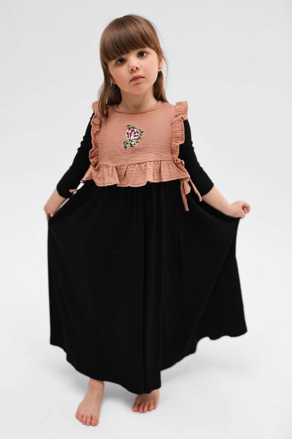 Vest Set Crop Length Robe