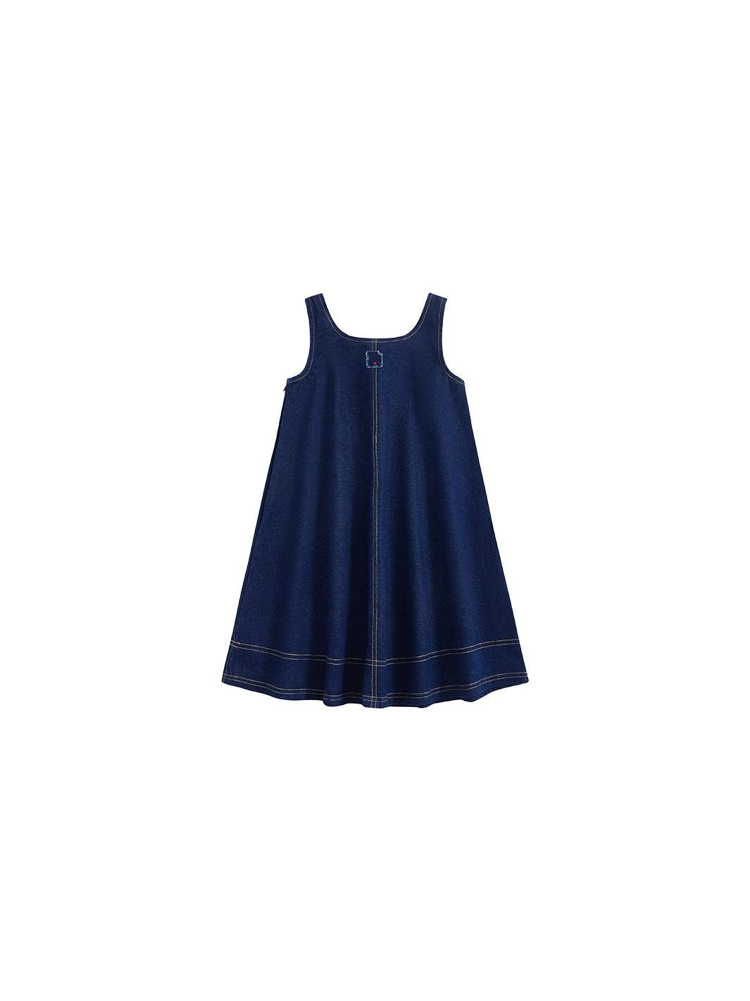 Denim Thick Topstitch Jumper - Dk. Blue