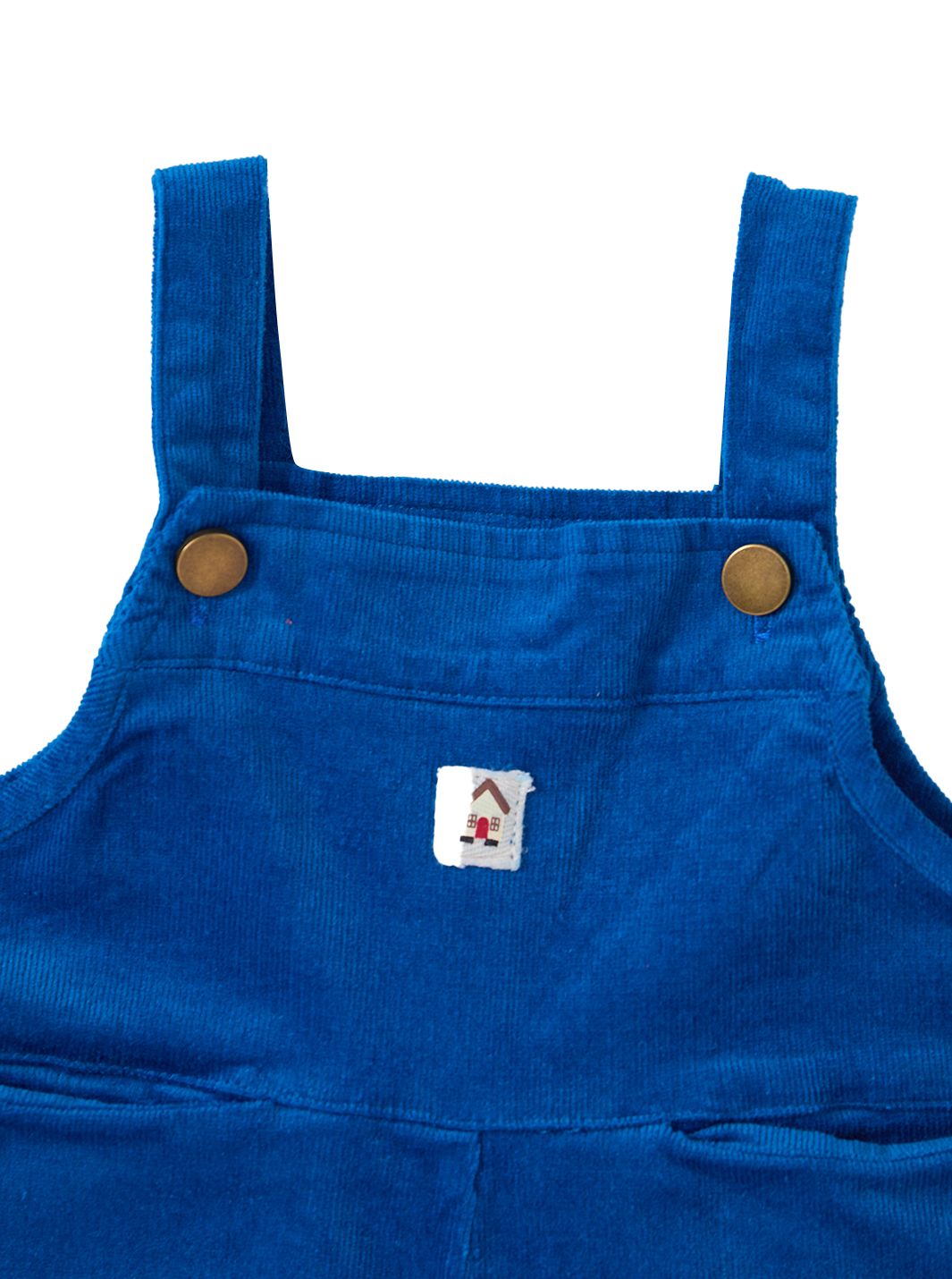 Solid Corduroy Overall - Teal Blue