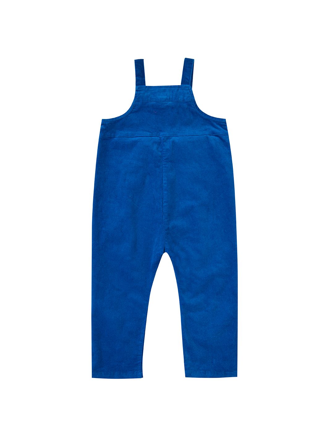Solid Corduroy Overall - Teal Blue