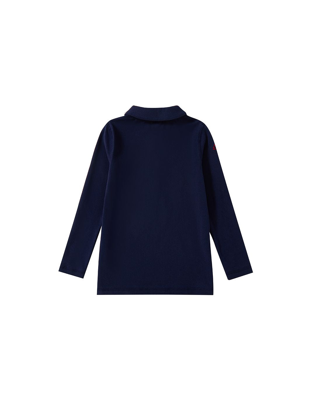 Emblem Collared T-shirt - Navy