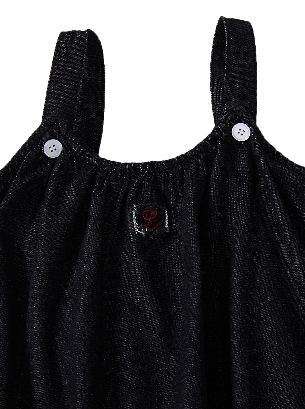 Denim Tucks Jumper - Black