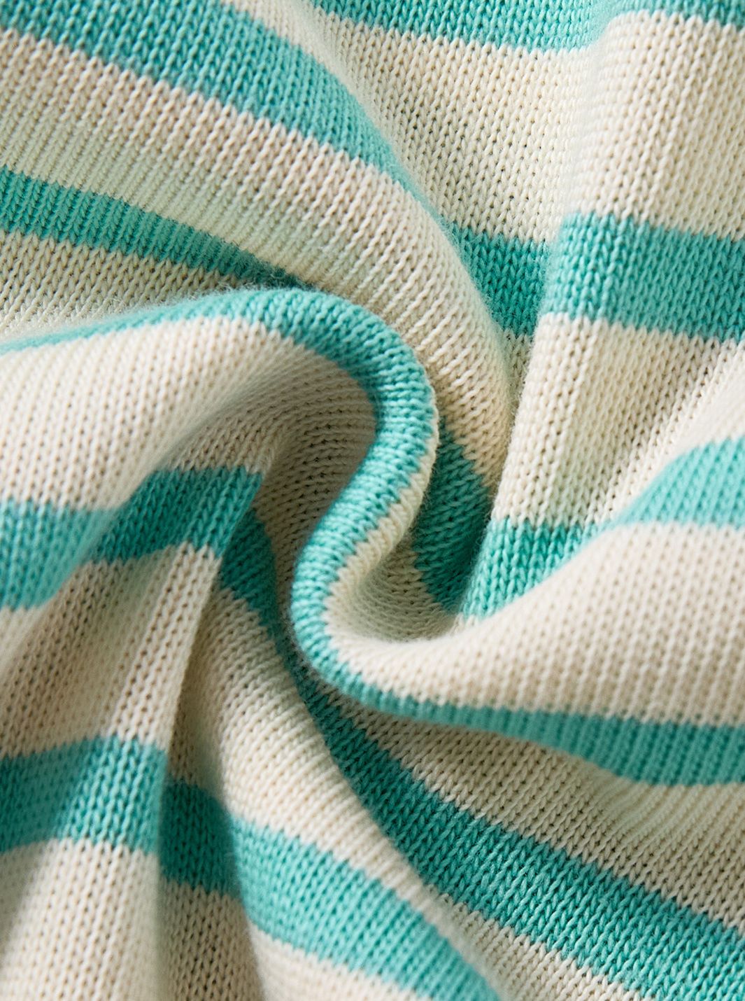 Classic Striped Polo - Teal