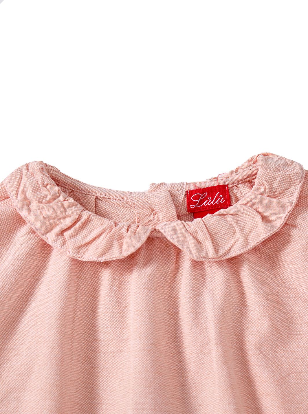 Peach Tea Gathered Shirt